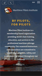 Mobile Screenshot of maritimepilotsinstitute.org