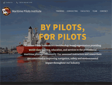 Tablet Screenshot of maritimepilotsinstitute.org